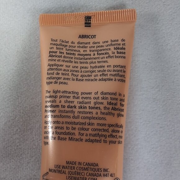 Lise Watier Luminous Base Correcting Primer 30 ml 1 fl oz NEW Abricot Diamond - Picture 6 of 10
